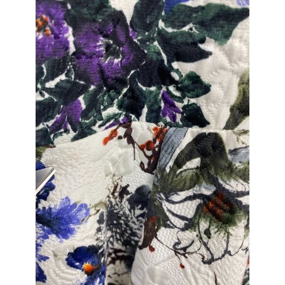 Rebecca Taylor Silk Blend Matelasse Floral Print Skater Dress Size 4 Fit & Flare - Picture 13 of 16
